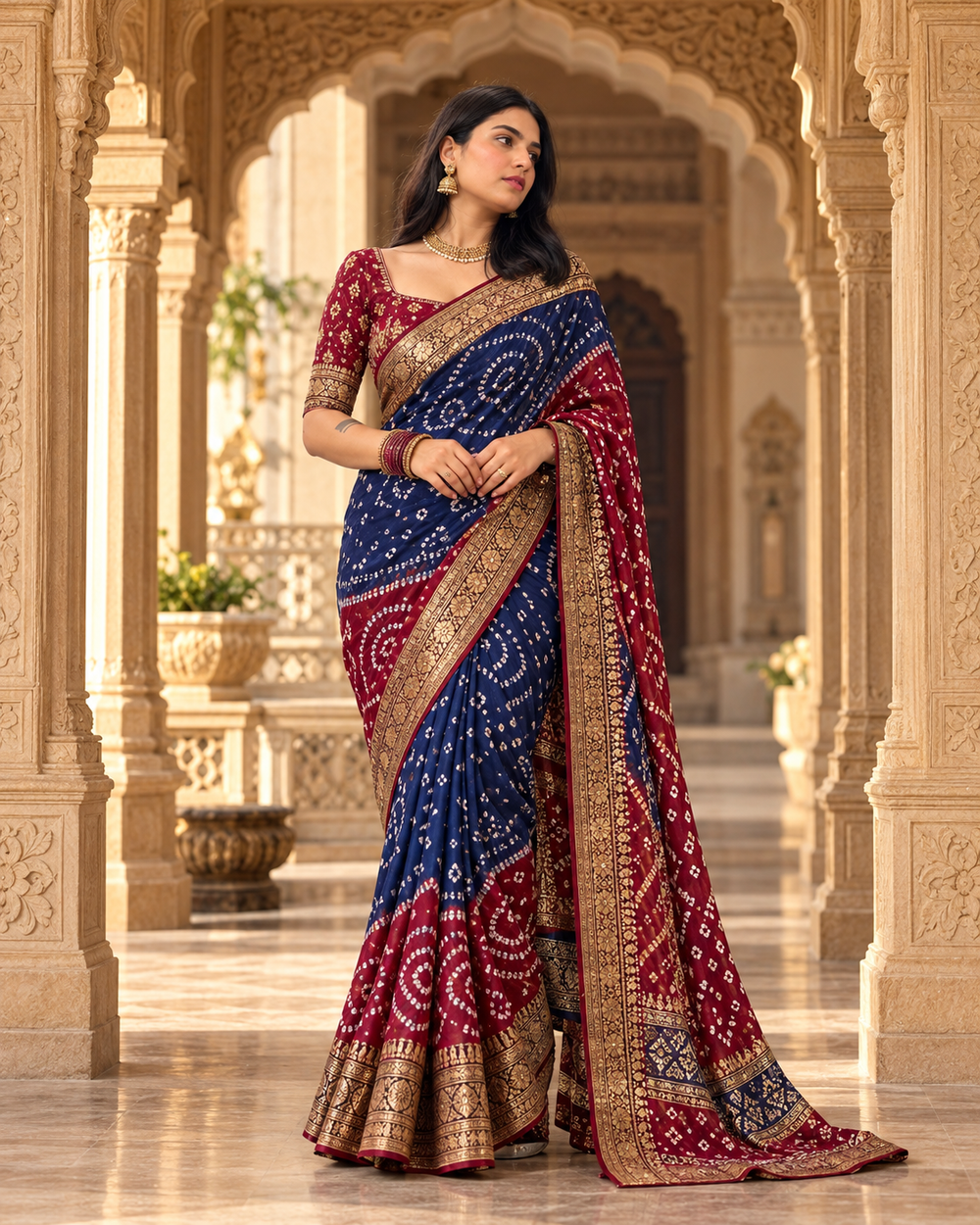 Bandhani Sarees