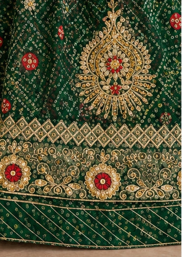 Shahi Bandhej Heritage Poshak