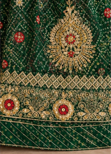 Shahi Bandhej Heritage Poshak