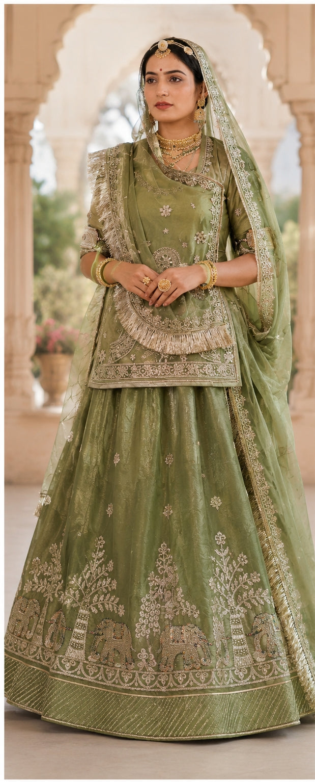 Mehendi Green Royal Heritage Poshak