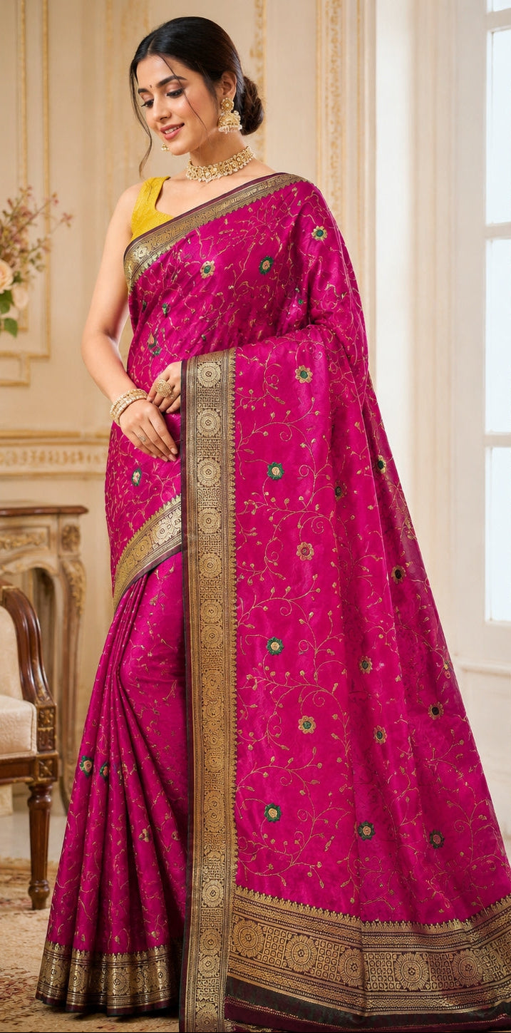 Rajsi Gulnaar Banarasi Saree